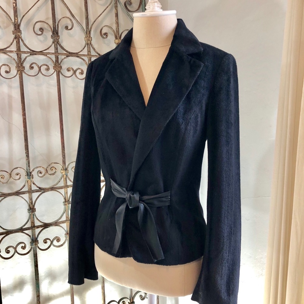 Zara Basic Black Faux Fur Jacket